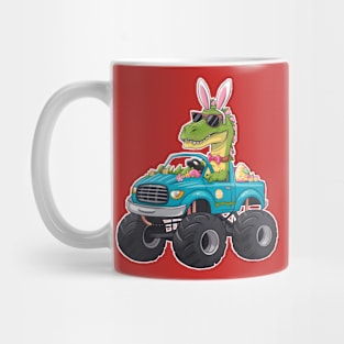 Happy Easter Monster Truck - funny dinsoaur trucker Mug